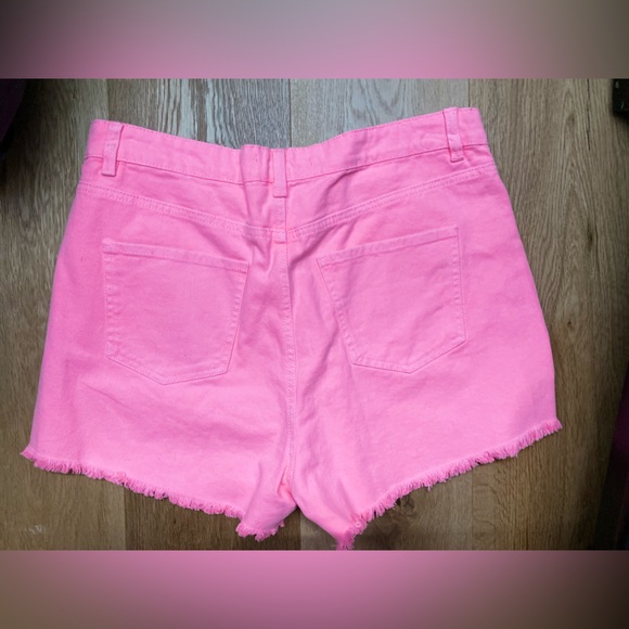 Neon denim shorts - Picture 4 of 5